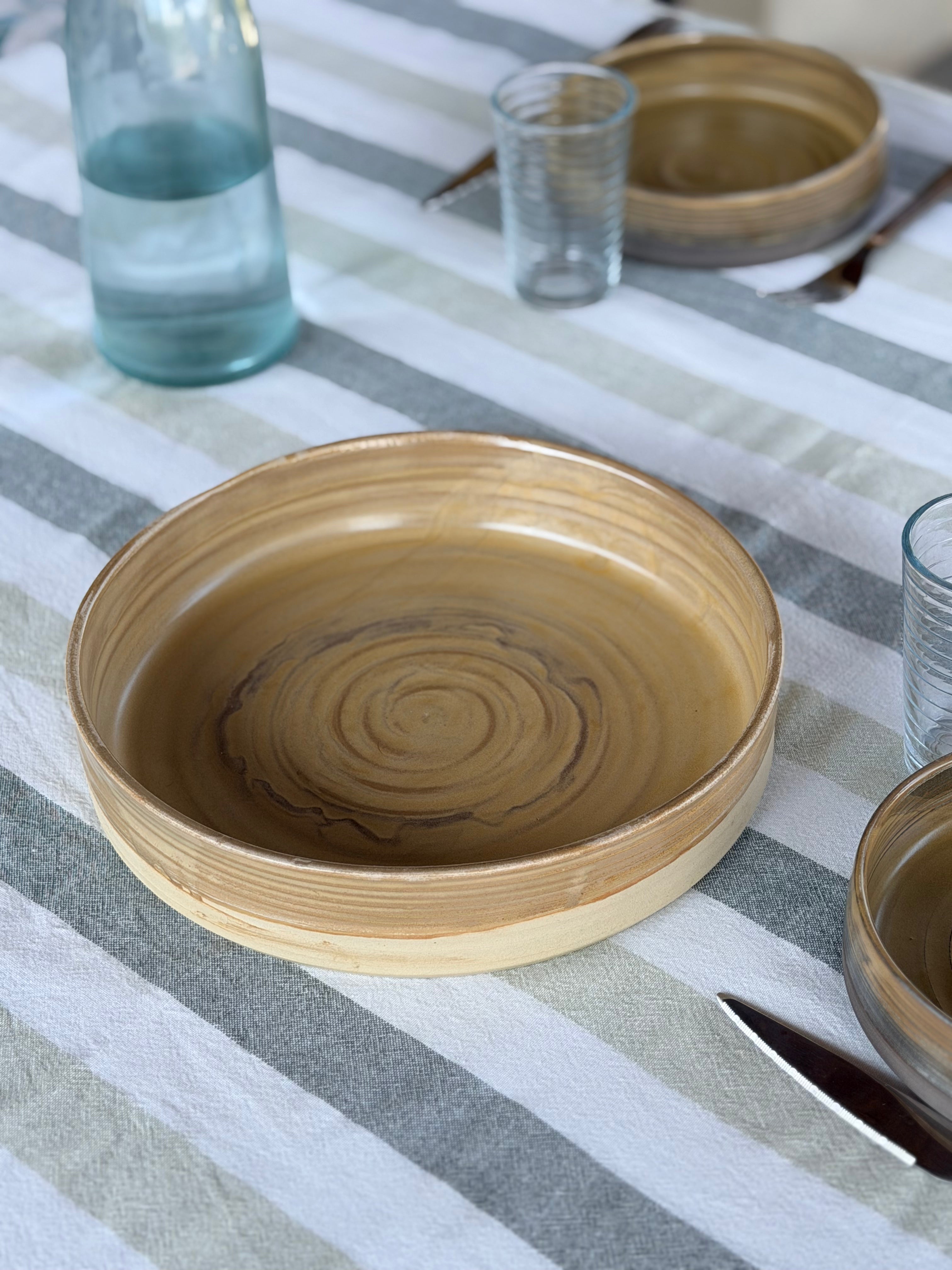Saladier / plat de service en grès – 25 cm