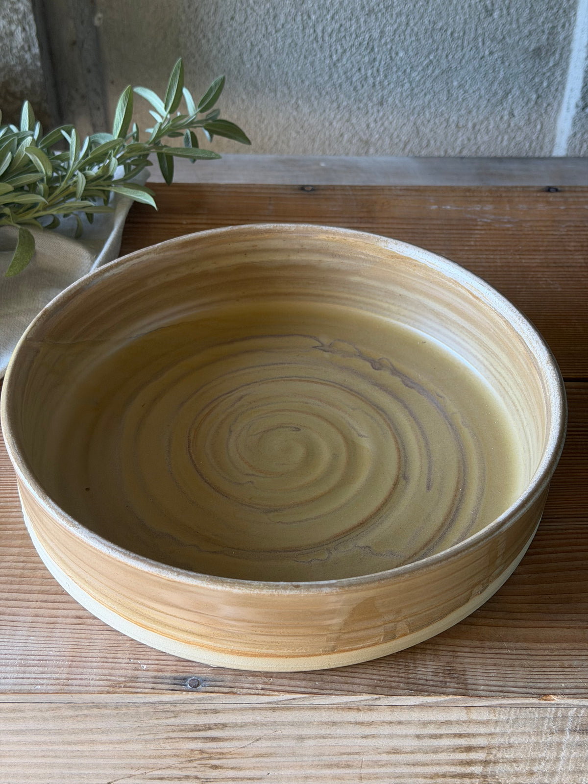 Saladier / plat de service en grès – 25 cm