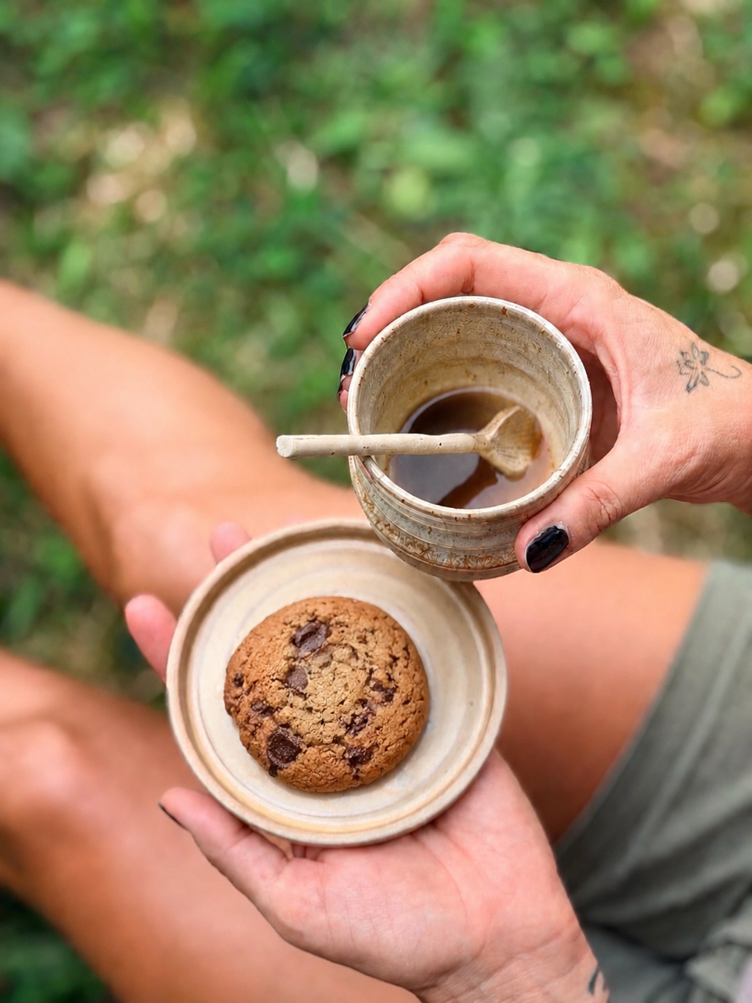 Sous-tasse en grès